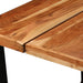 Set mobilier de bar 7 piese lemn masiv acacia & piele naturală - WALTI WALTI