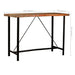 Set mobilier bar 7 piese, lemn masiv reciclat & piele naturală - WALTI WALTI