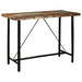 Set mobilier bar 7 piese, lemn masiv reciclat & piele naturală - WALTI WALTI