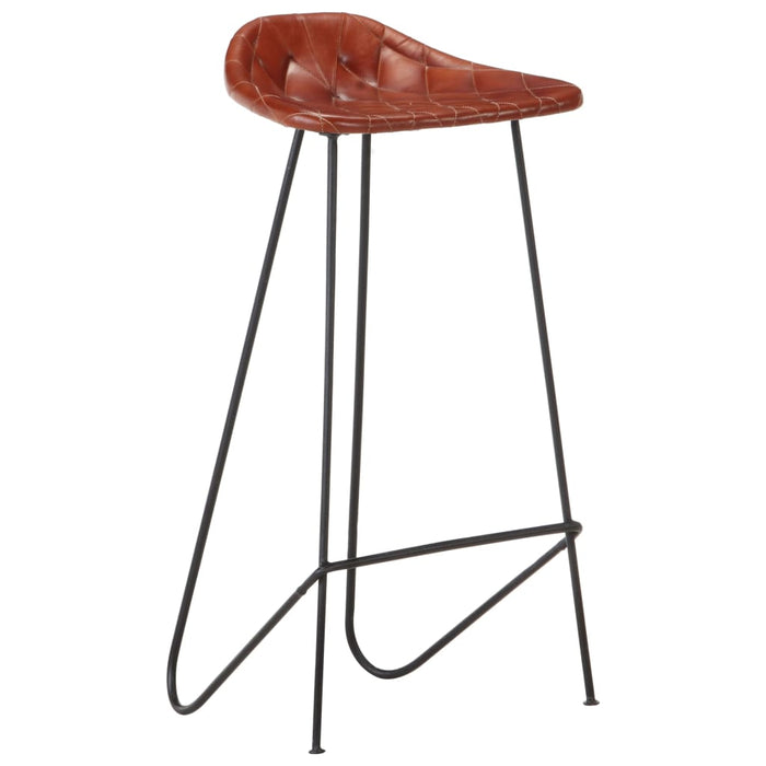 Set mobilier bar 7 piese, lemn masiv reciclat & piele naturală - WALTI WALTI