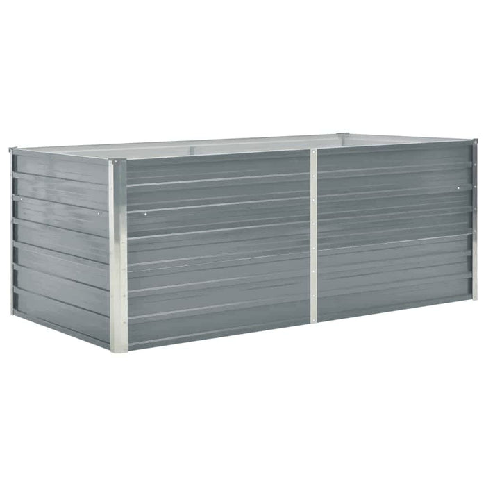 Strat înălțat de grădină, gri, 160x80x45 cm, oțel galvanizat - WALTI WALTI