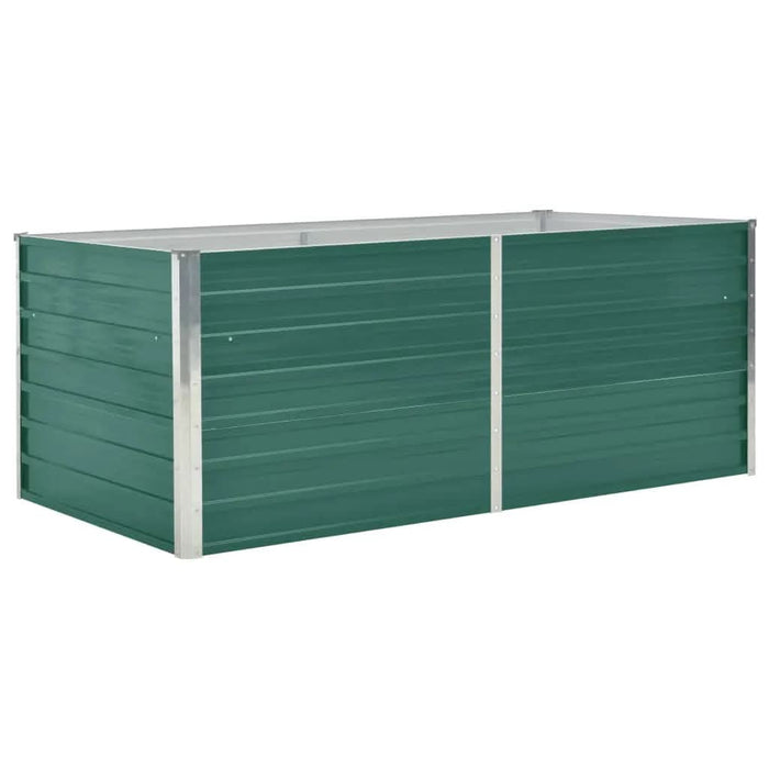 Strat înălțat de grădină, verde, 160x80x45 cm, oțel galvanizat - WALTI WALTI