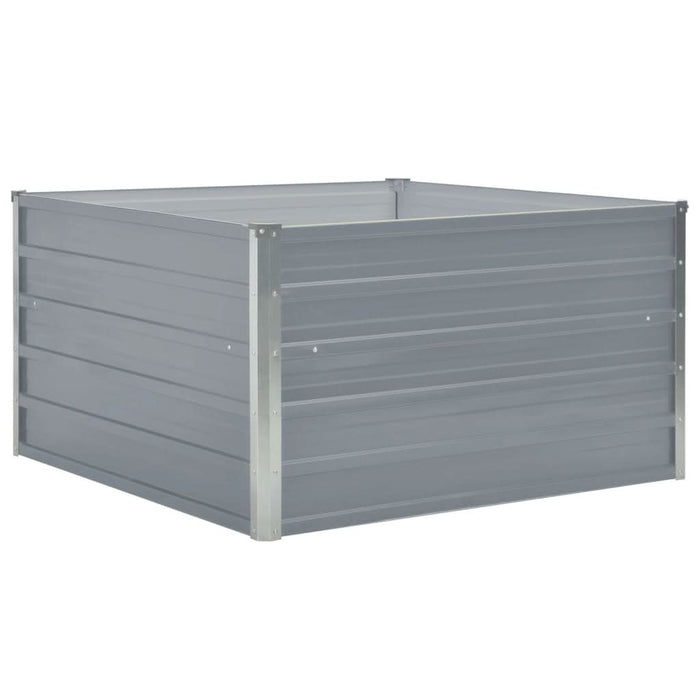 Strat înălțat grădină, gri, 100x100x45 cm, oțel galvanizat - WALTI WALTI