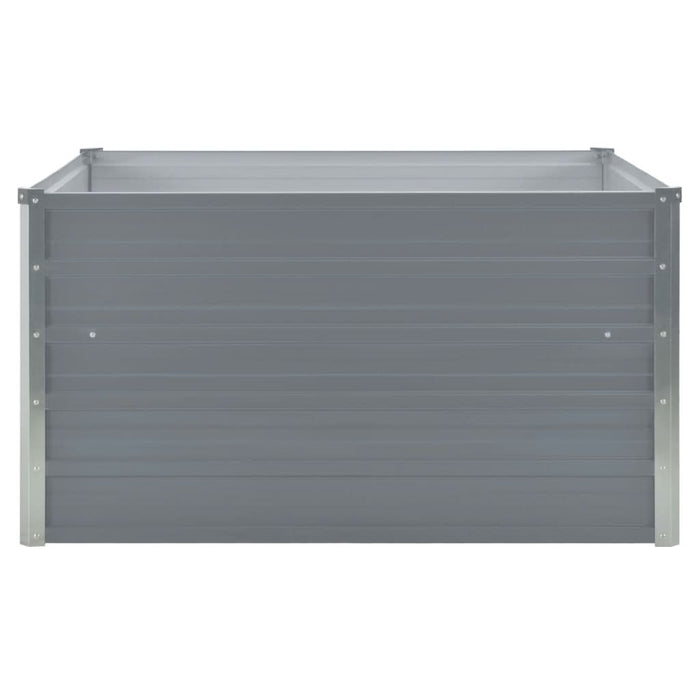 Strat înălțat grădină, gri, 100x100x45 cm, oțel galvanizat - WALTI WALTI