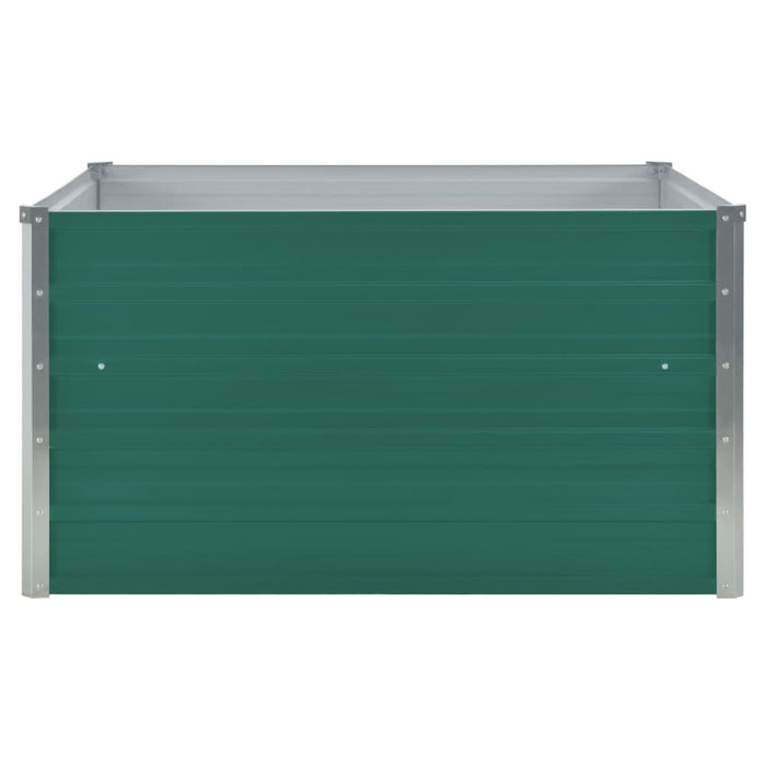 Strat înălțat grădină, verde, 100x100x45 cm, oțel galvanizat - WALTI WALTI