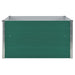 Strat înălțat grădină, verde, 100x100x45 cm, oțel galvanizat - WALTI WALTI