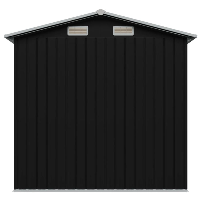 Magazie depozitare grădină antracit 204x132x186 cm oțel - WALTI WALTI