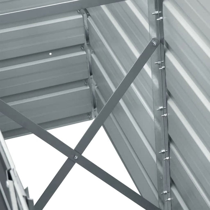 Strat înălțat de grădină gri 240 x 40 x 45 cm oțel galvanizat - WALTI WALTI