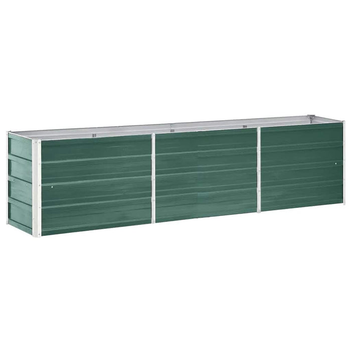 Strat înălțat de grădină verde 240 x 40 x 45 cm oțel galvanizat - WALTI WALTI
