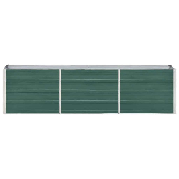 Strat înălțat de grădină verde 240 x 40 x 45 cm oțel galvanizat - WALTI WALTI