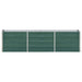 Strat înălțat de grădină verde 240 x 40 x 45 cm oțel galvanizat - WALTI WALTI