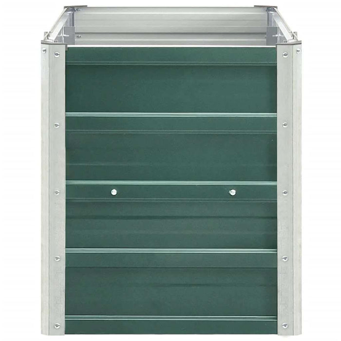 Strat înălțat de grădină verde 240 x 40 x 45 cm oțel galvanizat - WALTI WALTI
