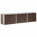 Strat înălțat de grădină maro 240 x 40 x 45 cm oțel galvanizat - WALTI WALTI