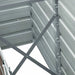 Strat înălțat de grădină maro 240 x 40 x 45 cm oțel galvanizat - WALTI WALTI