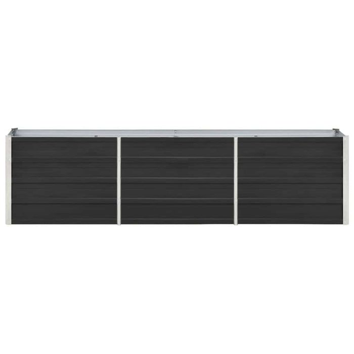 Strat înălțat de grădină antracit 240x40x45 cm oțel galvanizat - WALTI WALTI