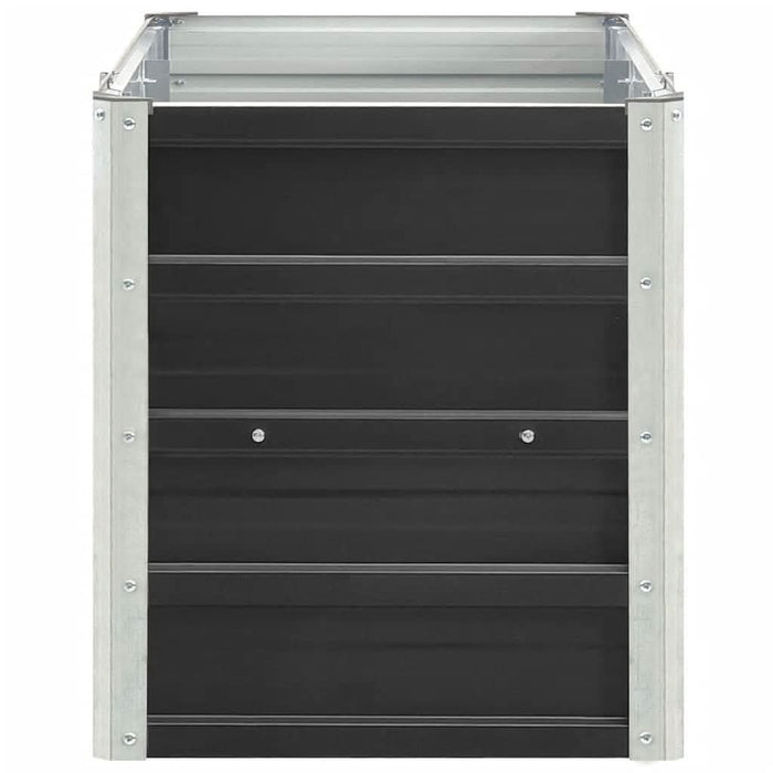 Strat înălțat de grădină antracit 240x40x45 cm oțel galvanizat - WALTI WALTI