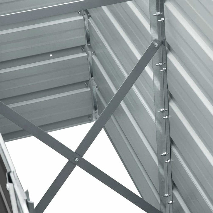 Strat înălțat de grădină antracit 240x40x45 cm oțel galvanizat - WALTI WALTI