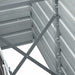 Strat înălțat de grădină antracit 240x40x45 cm oțel galvanizat - WALTI WALTI