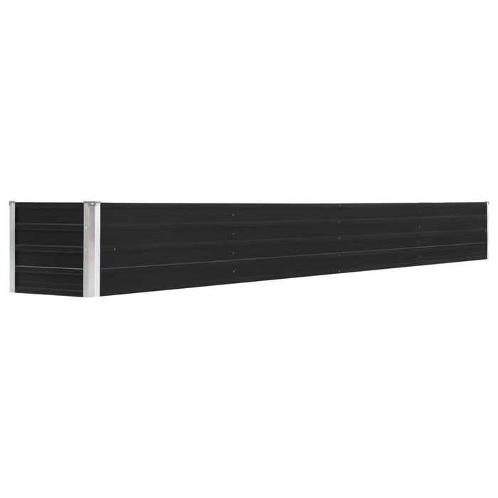 Strat înălțat de grădină antracit 320x40x45 cm oțel galvanizat - WALTI WALTI