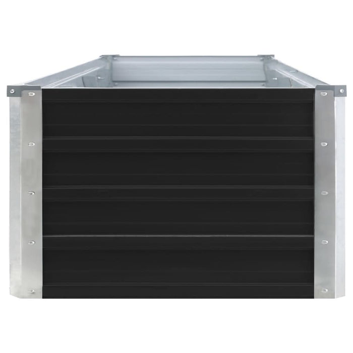 Strat înălțat de grădină antracit 320x40x45 cm oțel galvanizat - WALTI WALTI