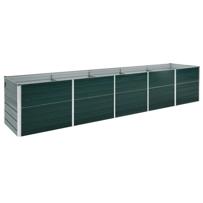 Strat înălțat de grădină, verde, 400x80x45 cm, oțel galvanizat - WALTI WALTI
