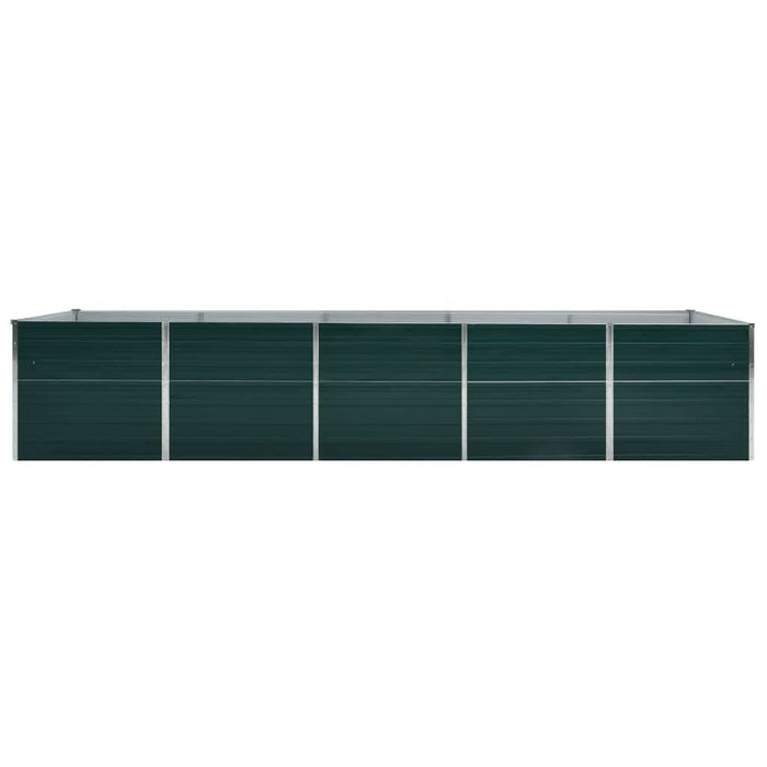 Strat înălțat de grădină, verde, 400x80x45 cm, oțel galvanizat - WALTI WALTI