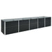 Strat înălțat de grădină antracit 400x80x45 cm oțel galvanizat - WALTI WALTI