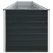Strat înălțat de grădină antracit 400x80x45 cm oțel galvanizat - WALTI WALTI