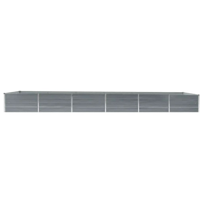 Strat înălțat grădină, gri, 480x80x45 cm, oțel galvanizat - WALTI WALTI