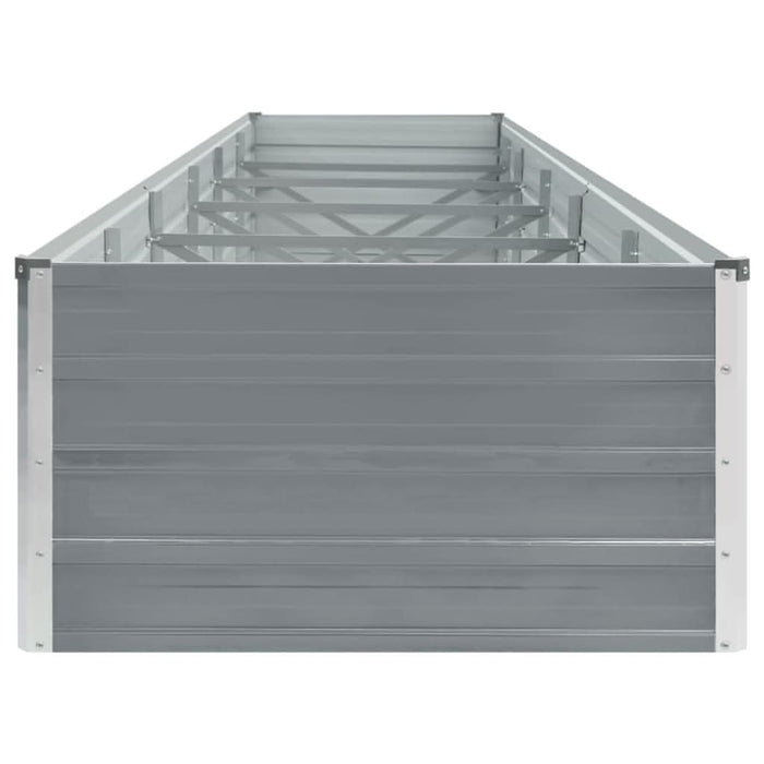 Strat înălțat grădină, gri, 480x80x45 cm, oțel galvanizat - WALTI WALTI