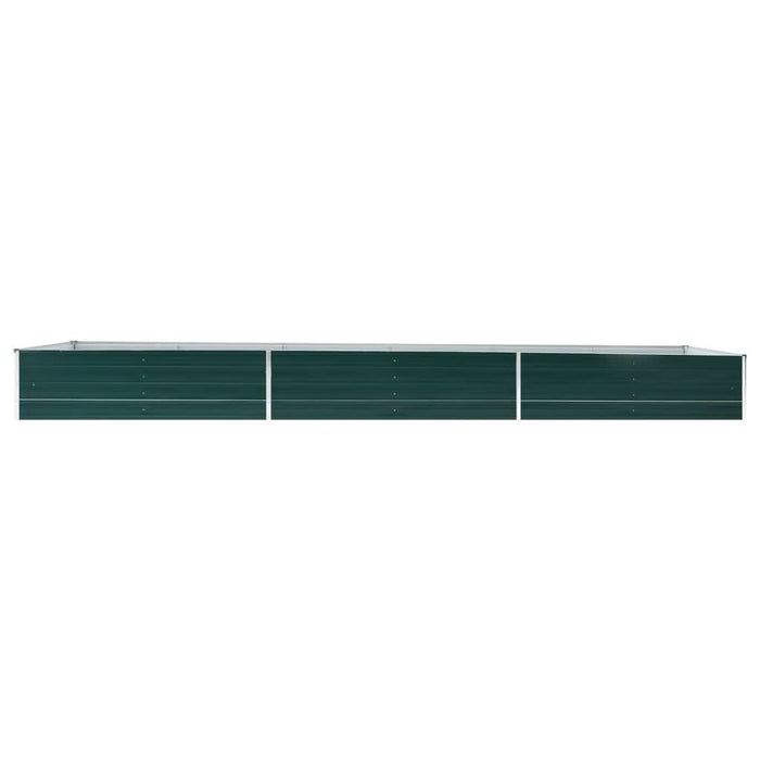 Strat înălțat de grădină, verde, 480x80x45 cm, oțel galvanizat - WALTI WALTI