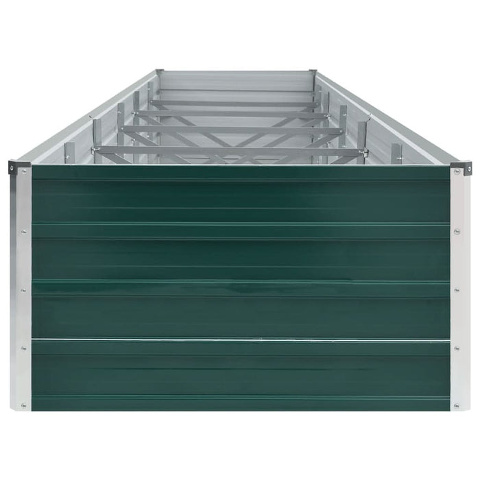 Strat înălțat de grădină, verde, 480x80x45 cm, oțel galvanizat - WALTI WALTI