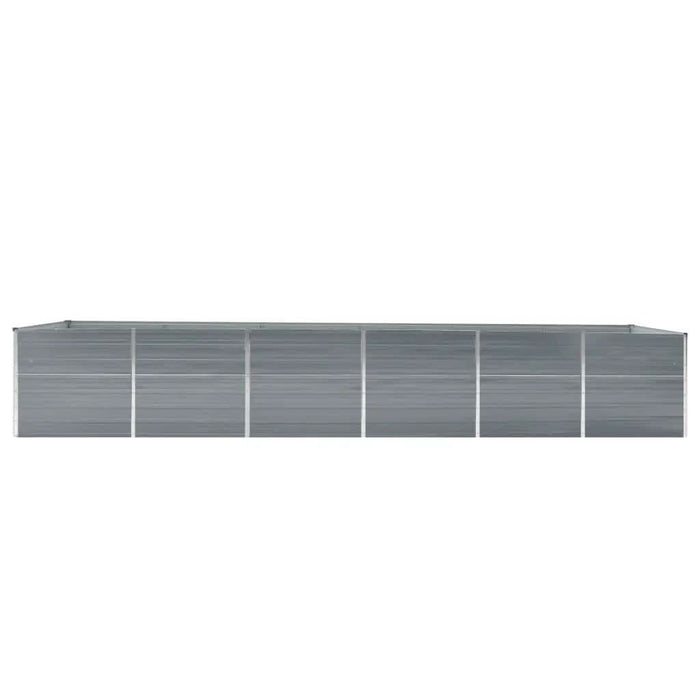 Strat înălțat grădină, gri, 480x80x77 cm, oțel galvanizat - WALTI WALTI
