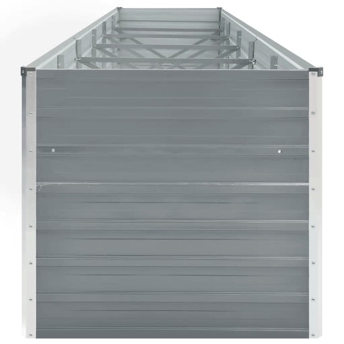 Strat înălțat grădină, gri, 480x80x77 cm, oțel galvanizat - WALTI WALTI