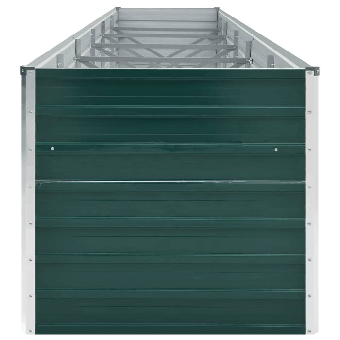 Strat înălțat de grădină, verde, 480x80x77 cm, oțel galvanizat WALTI