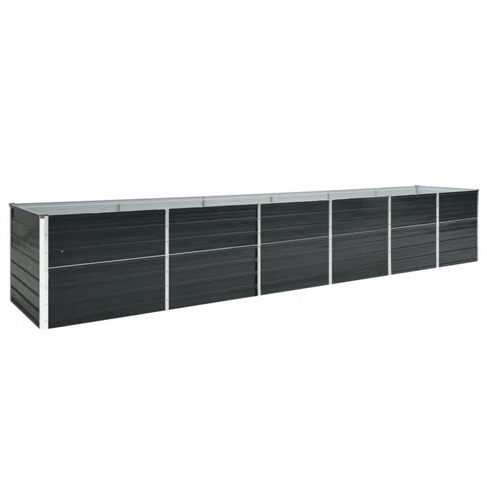 Strat înălțat grădină, antracit, 480x80x77 cm, oțel galvanizat - WALTI WALTI