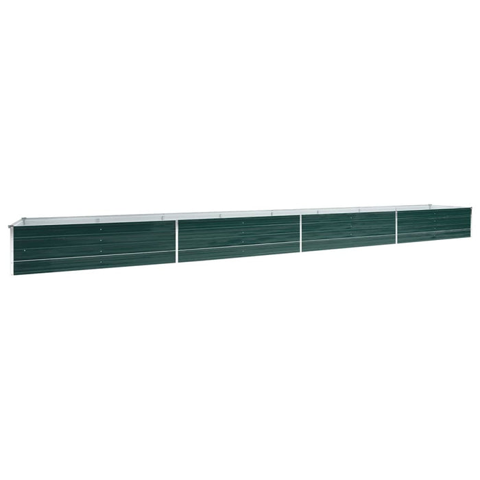 Strat înălțat de grădină, verde, 600x80x45 cm, oțel galvanizat - WALTI WALTI