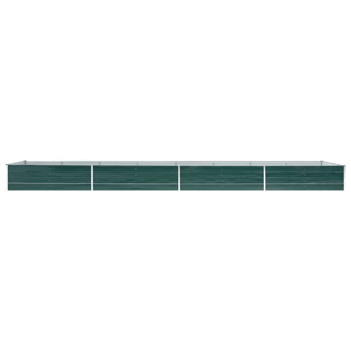 Strat înălțat de grădină, verde, 600x80x45 cm, oțel galvanizat - WALTI WALTI