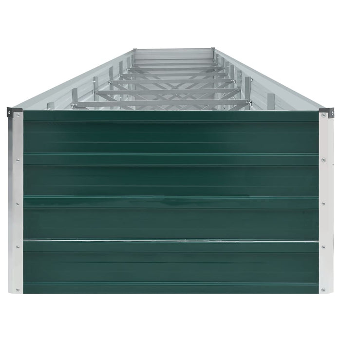 Strat înălțat de grădină, verde, 600x80x45 cm, oțel galvanizat - WALTI WALTI