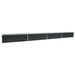 Strat înălțat de grădină antracit 600x80x45 cm oțel galvanizat - WALTI WALTI