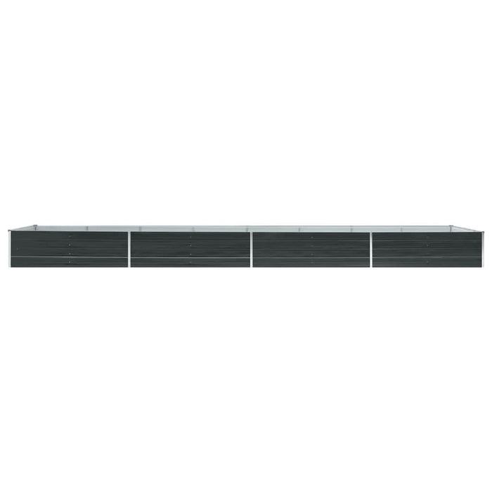 Strat înălțat de grădină antracit 600x80x45 cm oțel galvanizat - WALTI WALTI