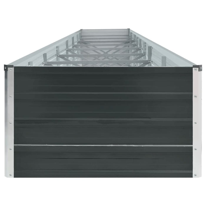 Strat înălțat de grădină antracit 600x80x45 cm oțel galvanizat - WALTI WALTI