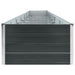 Strat înălțat de grădină antracit 600x80x45 cm oțel galvanizat - WALTI WALTI