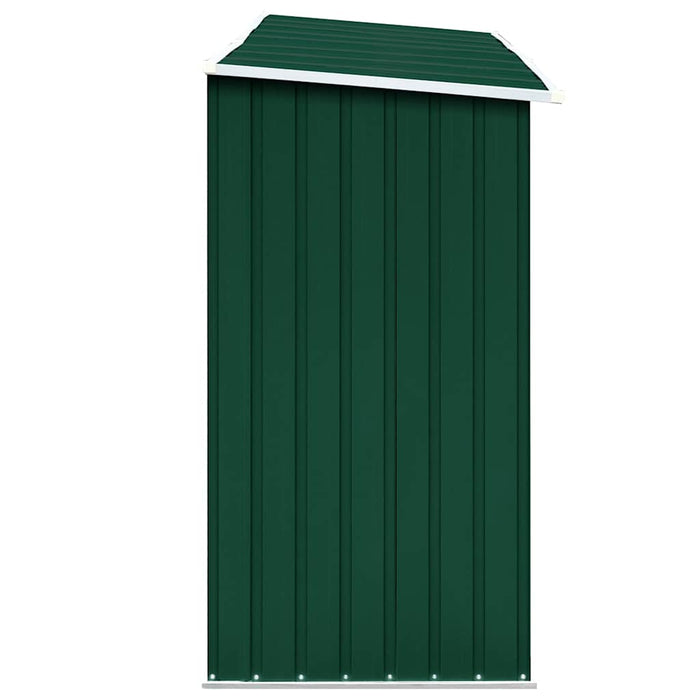 Șopron depozitare lemne, verde, 330x84x152 cm, oțel galvanizat WALTI