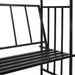 Arcadă de grădină cu bancă, negru, 128 x 50 x 207 cm, fier - WALTI WALTI