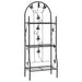 Suport de plante, 3 niveluri, negru, 52 x 28 x 128 cm, fier - WALTI WALTI