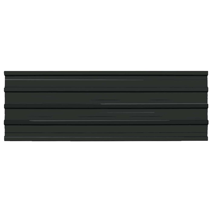Panou de acoperiș 12 pcs Antracit 129 x 45 cm Oțel galvanizat - WALTI WALTI