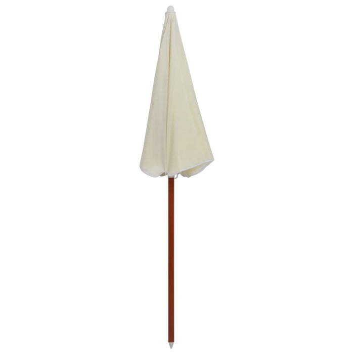 Umbrelă de soare cu stâlp din oțel, nisipiu, 180 cm WALTI