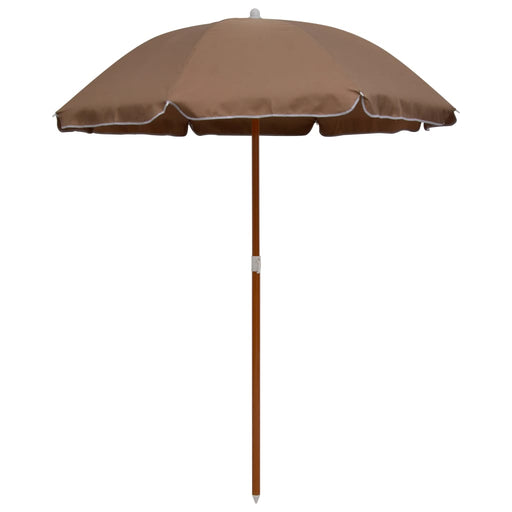 Umbrelă de soare cu stâlp din oțel, gri taupe, 180 cm - WALTI WALTI