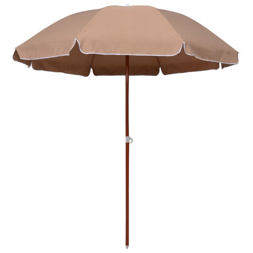 Umbrelă de soare cu stâlp din oțel, gri taupe, 240 cm - WALTI WALTI